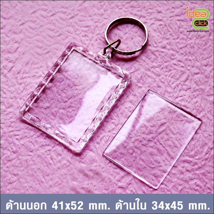 พวงกุญแจอะคริลิค ใส่ภาพได้
