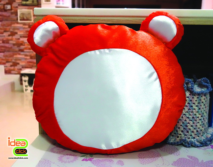 หมอนอิงกำมะหยี่รูปหัวหมี