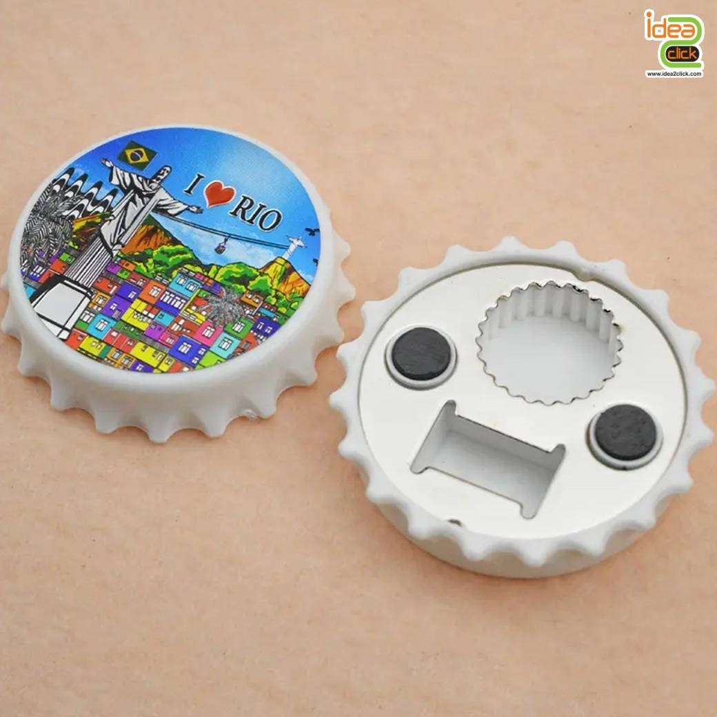 ที่เปิดขวดทรงฝาเบียร์ ขนาด 58 mm. สามารถใส่ภาพได้ตามต้องการ