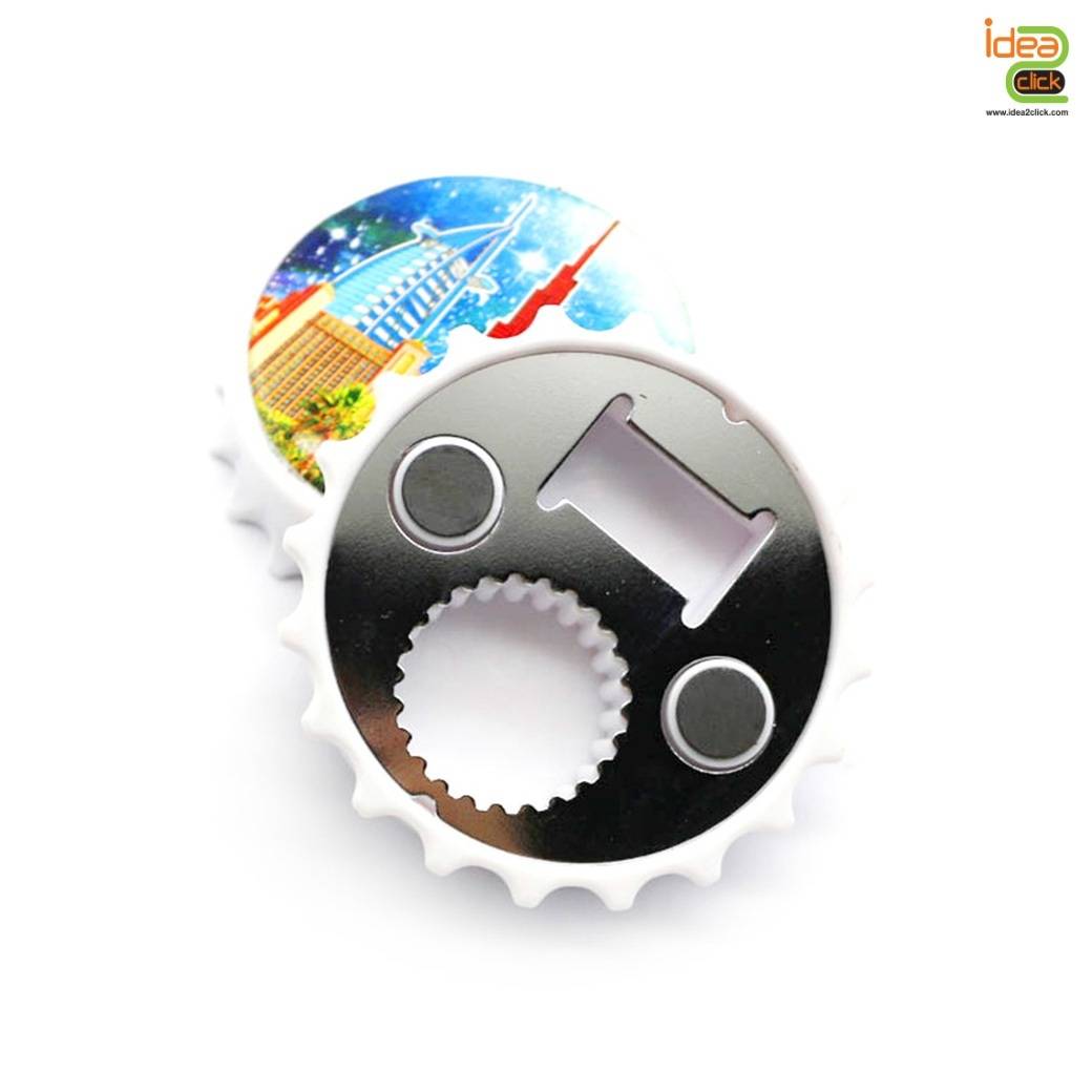 ที่เปิดขวดทรงฝาเบียร์ ขนาด 58 mm. สามารถใส่ภาพได้ตามต้องการ