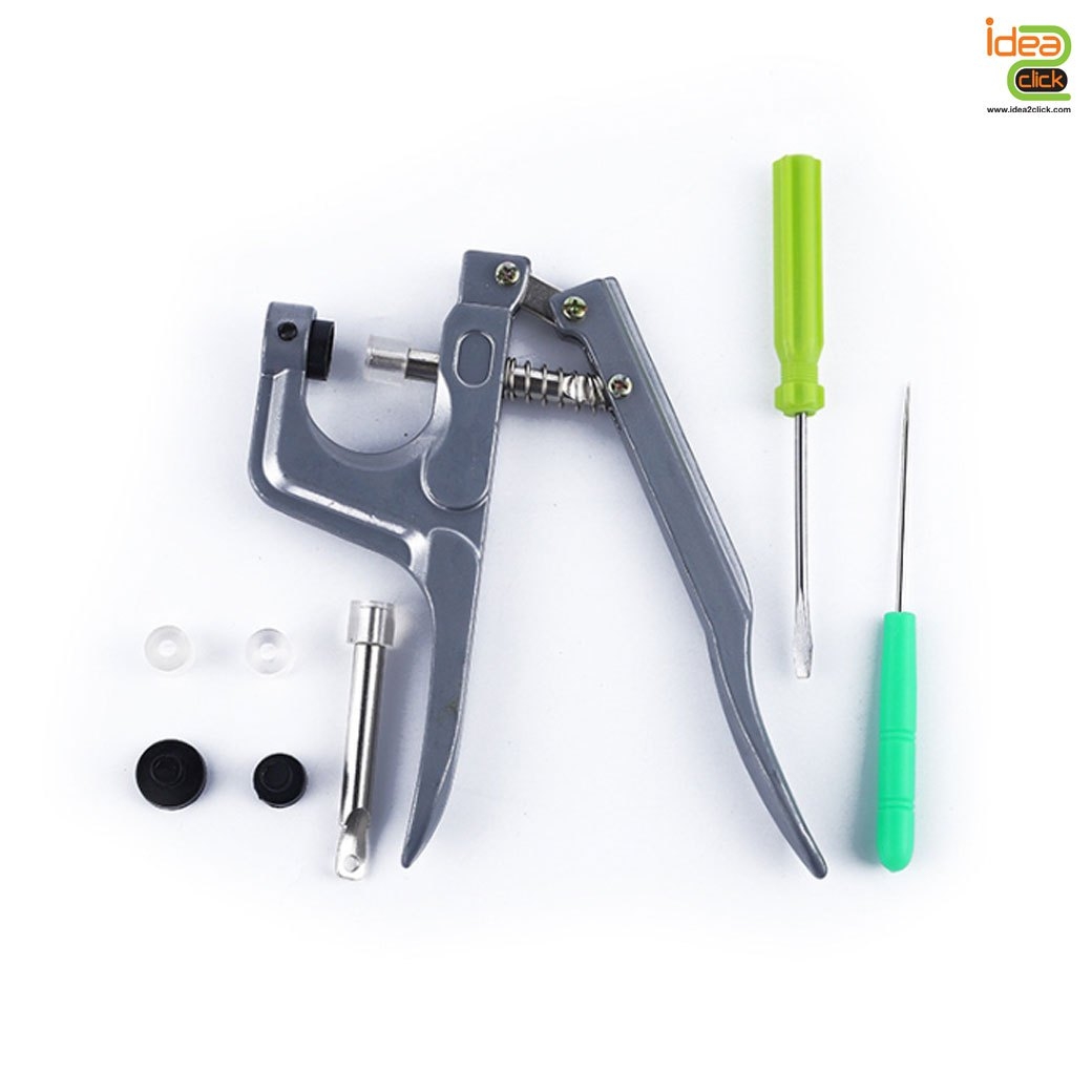 ชุดคีมติดกระดุมเเป๊ก DIY กล่องรูปดอกไม้