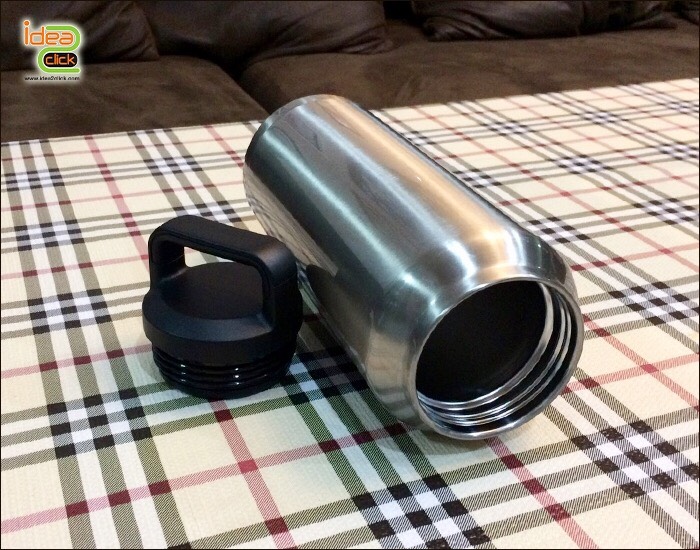 กระบอกน้ำแตนเลส สีเงิน เก็บความร้อน-ความเย็น ขนาด 36 oz. พิมพ์ภาพได้