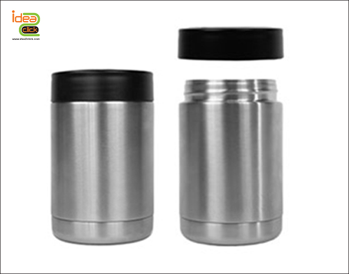 กระบอกสแตนเลส สีเงิน เก็บความเย็น ขนาด 12 oz./360 ml. พิมพ์ภาพได้