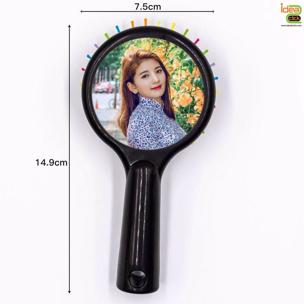 หวีสายรุ้งทรงกลม พิมพ์ภาพได้ตามต้องการ